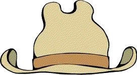 Cartoon cowboy hat.